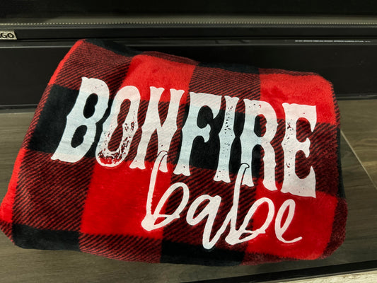 BONFIRE BABE: Plush Blanket