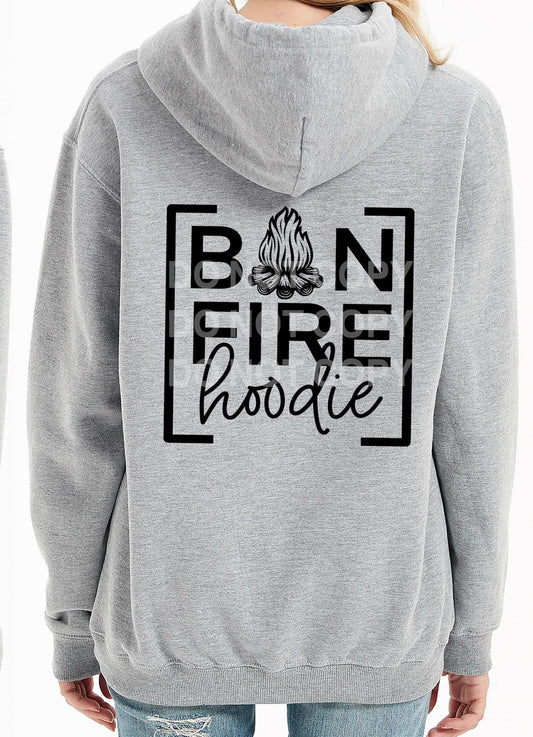 BONFIRE HOODIE: Unisex Hoodie in Sport Grey