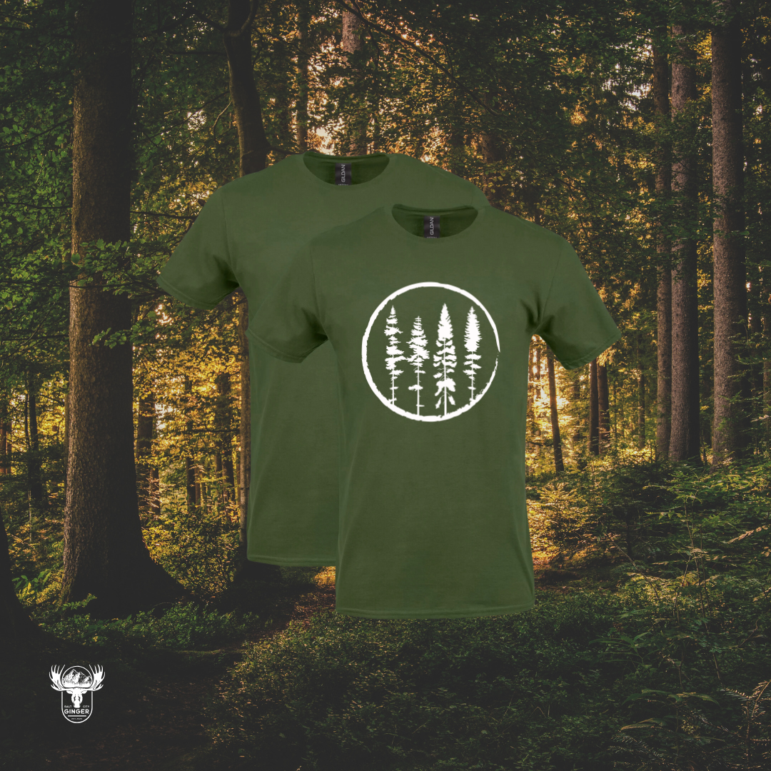 EVERGREEN: Unisex Tee in Military Green