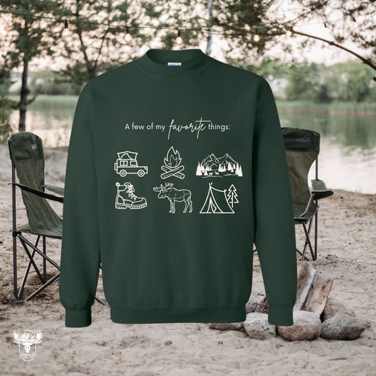 FAVORITE THINGS: Unisex Crewneck in Forest Green